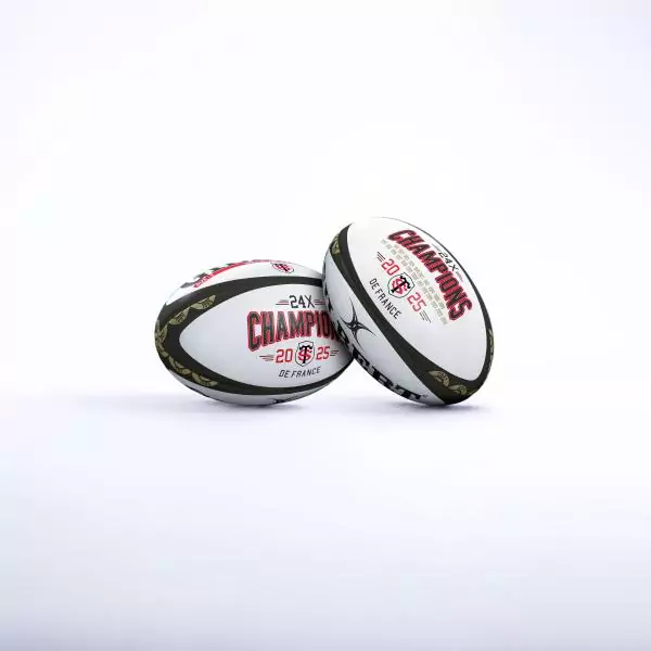 Ballon de rugby réplique Stade Toulousain Championnat 2025 - GILBERT - Taille Mini