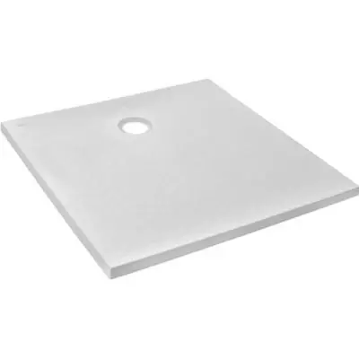 Receveur de douche extra-plat Jacob Delafon IPSO 90x90x3 cm - Blanc Mat Texture Pierre