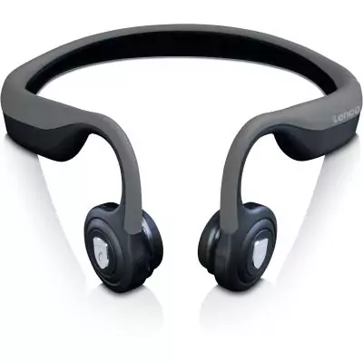Casque Bluetooth a conduction osseuse - LENCO - HBC-200GY - Autonomie jusqu'a 8 heures - Étanche - Batterie rechargeable intég