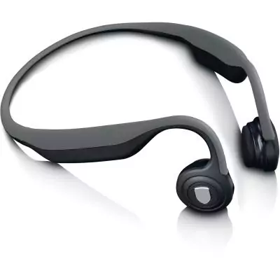 Casque Bluetooth a conduction osseuse - LENCO - HBC-200GY - Autonomie jusqu'a 8 heures - Étanche - Batterie rechargeable intég