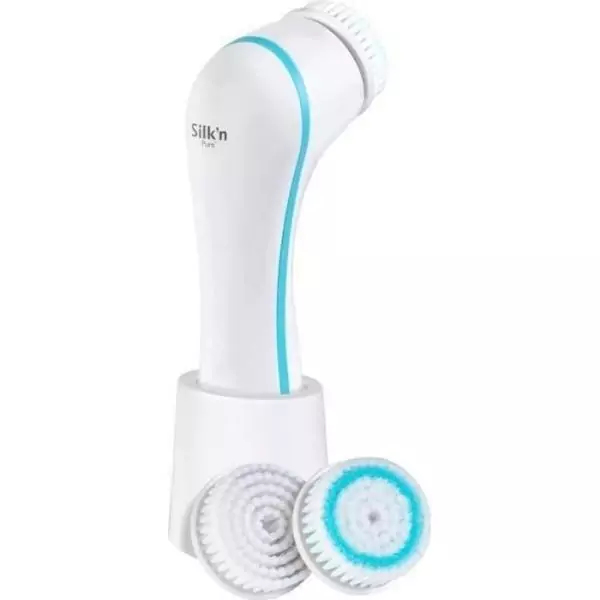 Brosse nettoyante visage SILK'N PURE - Peaux mixtes et sensibles - 4 programmes de nettoyage