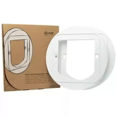 Adaptateur de montage pour chatiere - SUREFLAP - Blanc