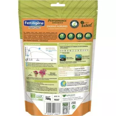 FERTILIGENE Engrais Performance Organics Agrumes, Plantes Méditerranéennes - 700 g