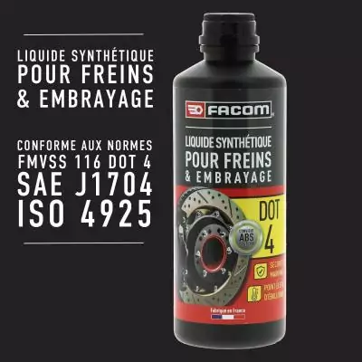 Liquide de frein - FACOM - DOT4 - 500 ml