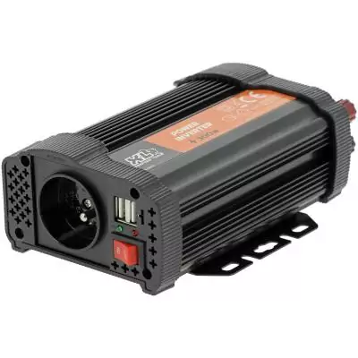Convertisseur - XL PERFORM TOOLS - 12V-230V - 300 W - 2 fusibles inclus - 2 sorties USB