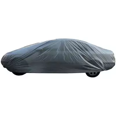 Housse de voiture - ECO BUDGET - Protection contre la poussiere - Imperméable - Polyéthylene - 430x165x120 cm