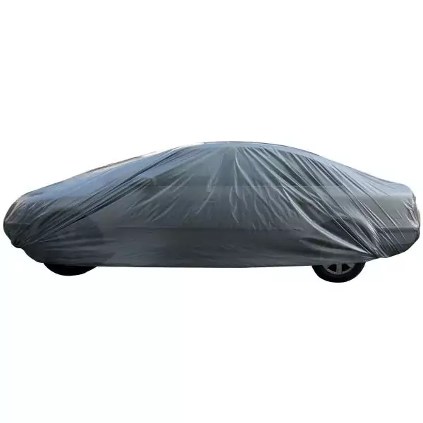 Housse de voiture - ECO BUDGET - Protection contre la poussiere - Imperméable - Polyéthylene - 430x165x120 cm