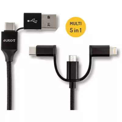 Câble multi-tetes - AUTO T - 540339 - 5 connecteurs