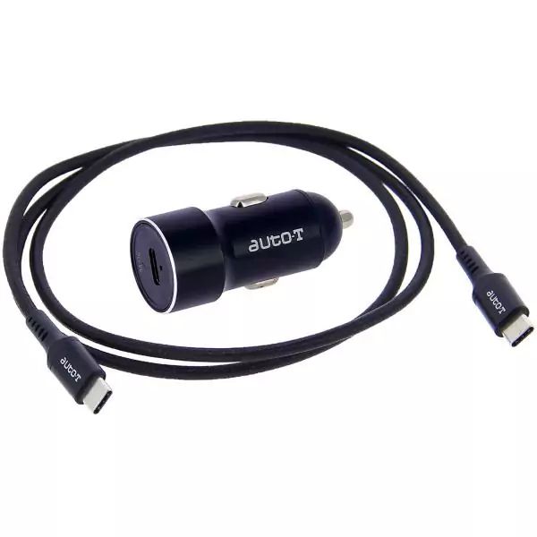 Kit chargeur auto - AUTO T - 540225 - USB-C - 20 W - 5 A