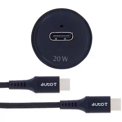 Kit chargeur auto - AUTO T - 540225 - USB-C - 20 W - 5 A