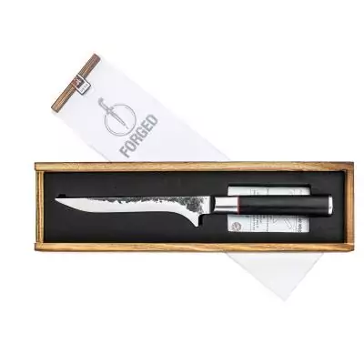 Couteau a désosser - FORGED - SEBRA - Acier japonais 440C - Manche en bois Dalbergia - L 15 cm