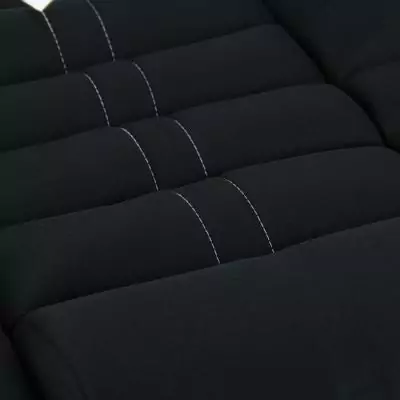 Couvre-siege - KINE TRAVEL - Confort intégral - Noir - Compatible airbags - Mousse haute qualité