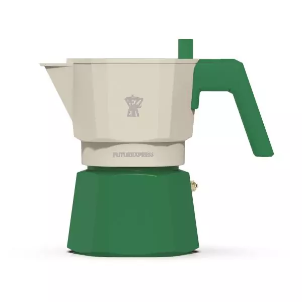 Cafetiere italienne - PEZZETTI - FUTUREXPRESS - Aluminium - 3 tasses - Vert
