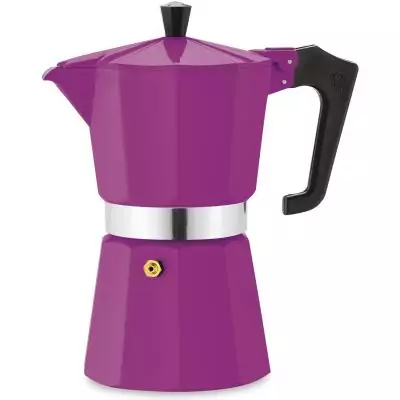 Cafetiere italienne - PEZZETTI - ITALEXPRESS - Aluminium - 6 tasses - Lila