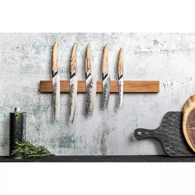 Couteau a pain- FORGED - KATAI - Acier VG10 - Manche en bois de racine - L 20,5 cm