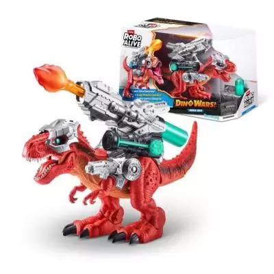 Dino Robotique - ZURU - Dino Wars Giant Battling T-Rex - Mega-Rex avec armure, rugissements et mouvements réalistes