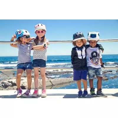 Casque Vélo - CRAZY SAFETY - Léopard - Taille S (49-55cm)