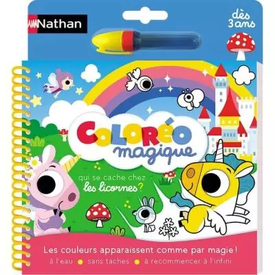 Coloréo magique - Licornes - Jeu créatif - NATHAN - Des 3 ans
