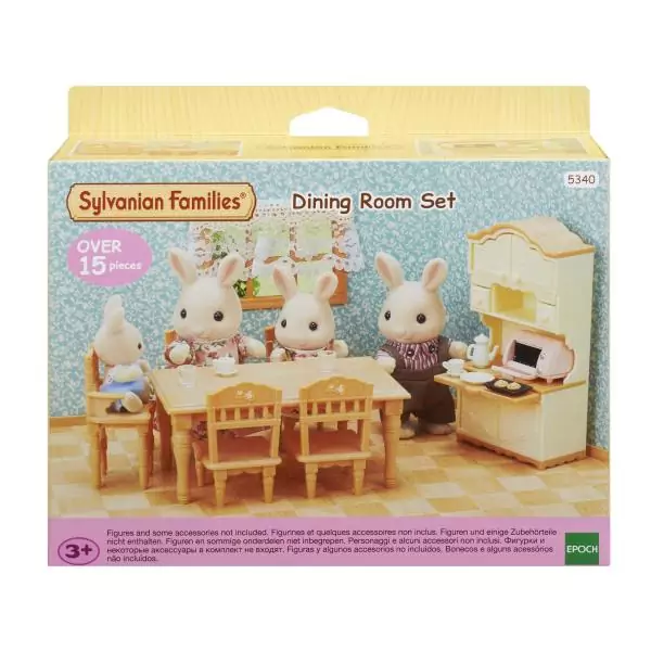 Figurines miniatures - SYLVANIAN FAMILIES - La salle a manger - Set complet pour meubler une salle a manger