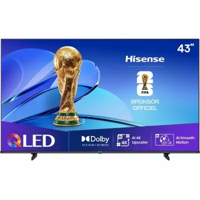 Hisense 43E7Q - TV QLED 43 (108 cm) - 4K UHD 3840x2160 - TV connecté - 3xHDMI 2.1 - WiFi
