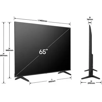Hisense 65A6Q - TV LED 65 (164 cm) - 4K UHD 3840x2160 - HDR10+ - TV connecté - 3xHDMI 2.1 - WiFi Hisense 65A6Q - TV LED 65 (164 cm) - 4K UHD 3840x2160 - HDR10+ - TV connecté - 3xHDMI 2.1 - WiFi