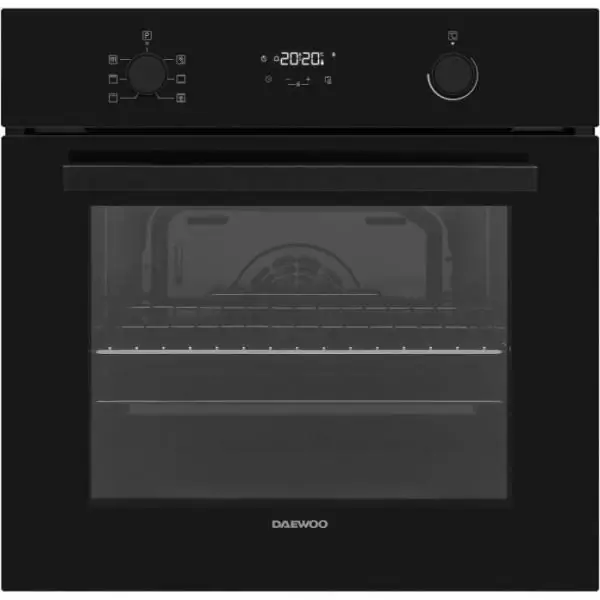 Four encastrable - Pyrolyse - Chaleur tournante - DAEWOO - BO6PR27GBNL - Noir - Porte froide - 59,5 x 57,5 x 59,5 cm