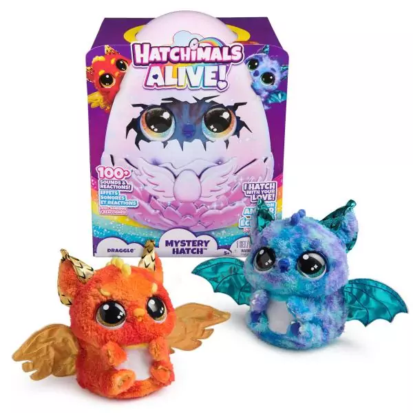 SPIN MASTER DRAGGLE HATCHIMALS ALIVE ECLOSION SECRETE