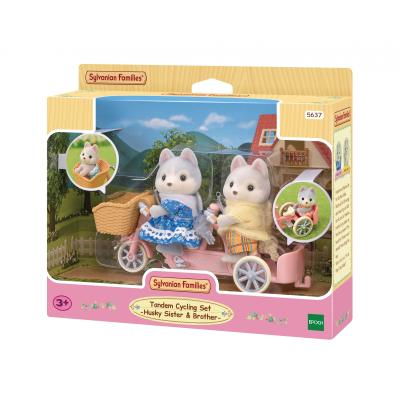 Sylvanian Families Les frères et sœurs husky et leur tandem Sylvanian Families Les frères et sœurs husky et leur tandem