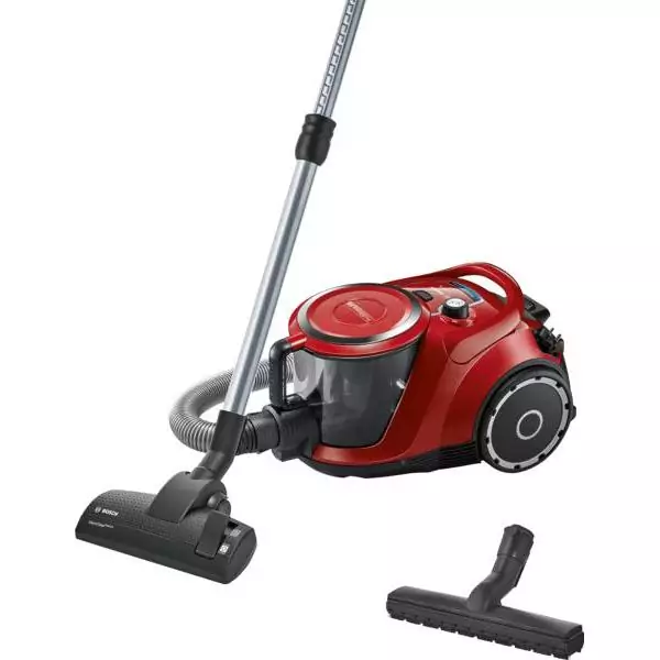 Aspirateur Traineau sans sac - BOSCH - BGC41Q69 - 600 W - ProSilence - 70 dB - Rouge