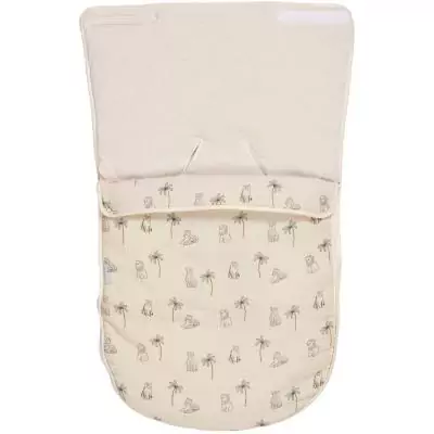 Nid d'ange - CANDIDE - 70 cm - 0/3 mois - Blanc imprimé lange tigre