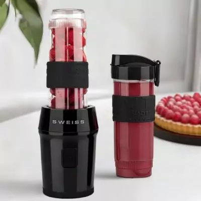 Mini-blender - SWEISS - MOOV9 - 300 W - 570 ml - 2 gourdes - Noir
