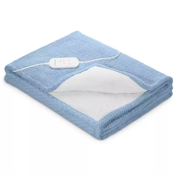 Couverture chauffante reversible - MEDISANA - HB 415 - 120 W - 9 réglages - 180 x 130 cm - Bleu