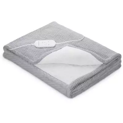 Couverture chauffante reversible - MEDISANA - HB 416 - 120 W - 9 réglages - 180 x 130 cm - Gris