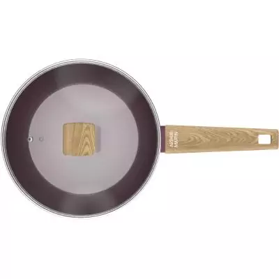 Sauteuse - Tous feux dont induction - ARTHUR MARTIN - AM3056 - Revetement céramique - Ø 24 cm - Couvercle et panier inox - Pru