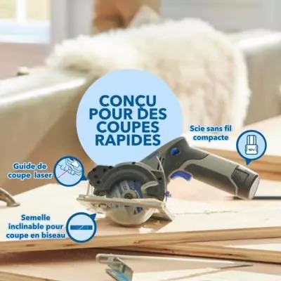 Scie compacte CS12V-S1 12V - 3 accessoires, 1 batterie 2Ah + chargeur - DREMEL Blueprint Scie compacte CS12V-S1 12V - 3 accessoires, 1 batterie 2Ah + chargeur - DREMEL Blueprint