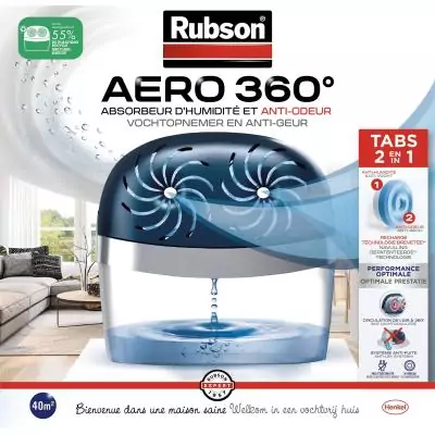 Absorbeur d'humidité AERO 360° 40m² - RUBSON