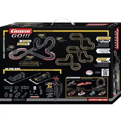 Circuit de course Max Competition, Longueur 6,3 m, Echelle des voitures 1/43, Carrera GO, Des 6 ans