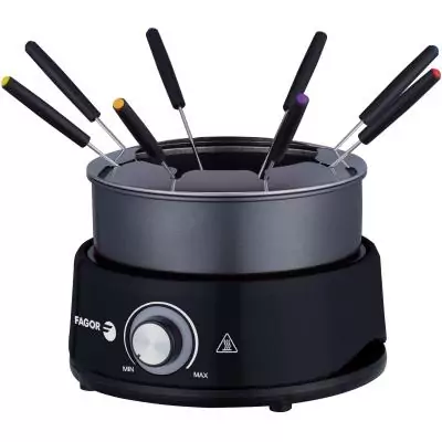 Appareil a fondue FAGOR - FGFD8 - Capacité 1,6L - Jusqu'a 8 personnes - Thermostat réglable - 800W