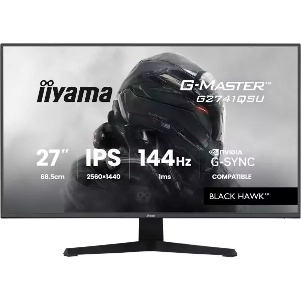 Ecran PC Gamer - IIYAMA - 27 - QHD - 144Hz - Dalle IPS - 1ms - G-Master Black Hawk