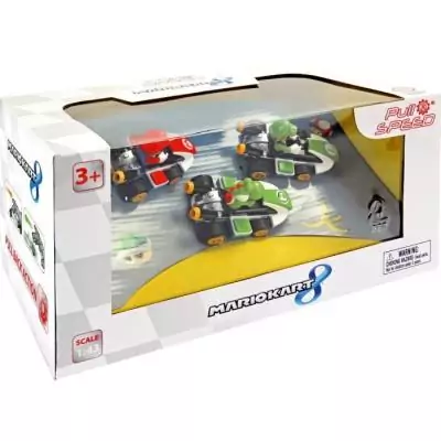 Voiture minitature Mario Kart™ a rétrofriction, Pack de 3, Echelle 1:43, CARRERA Pull & Speed, Des 4 ans