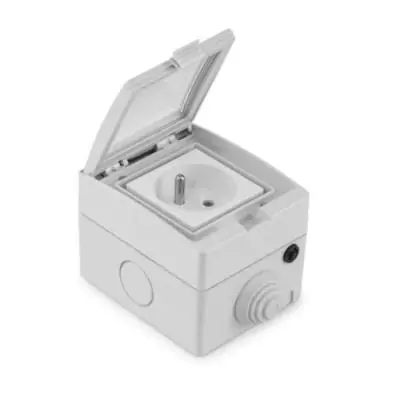 Prise extérieure - KONYKS - Pluviose FR - WiFi - Blanc