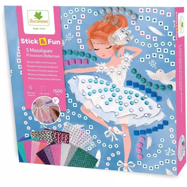 Mosaiques - SYCOMORE - Stick'N Fun - Princesses ballerine - Des 5 ans