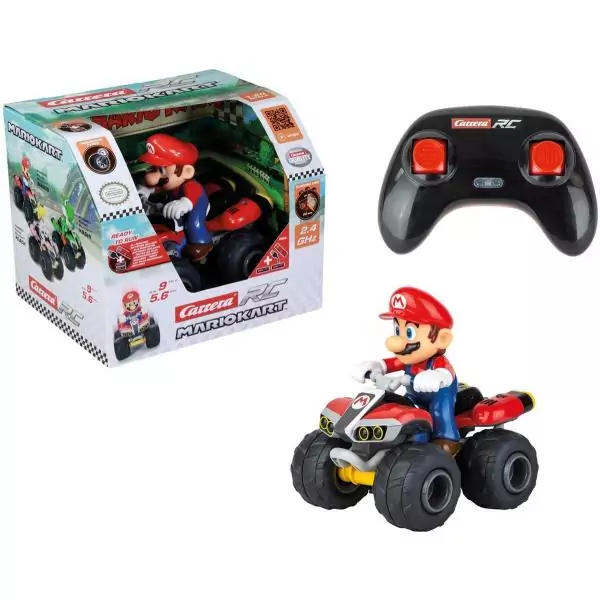 Quad Mario voiture télécommandée, 2,4 GHz, Echelle 1:20, CARRERA Mario Kart™, Des 6 ans