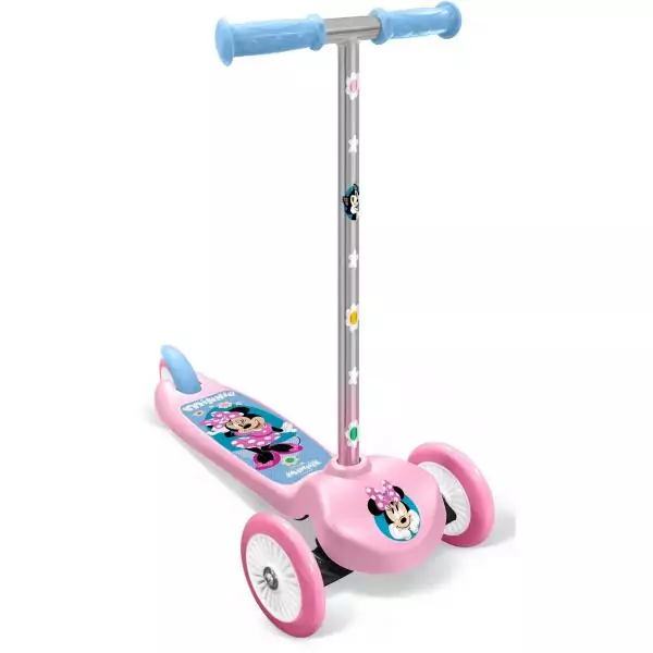Trottinette steering enfant - MINNIE - MN432045 - 3 roues - Rose