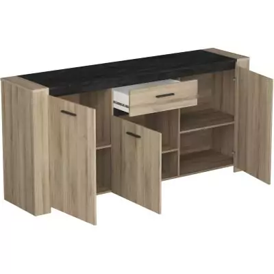 Ensemble table et buffet - SHEFFIELD - Chene Kronberg / Sidewalk - DEMEYERE Ensemble table et buffet - SHEFFIELD - Chene Kronberg / Sidewalk - DEMEYERE