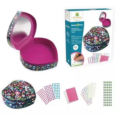 3D Mosaiques - SYCOMORE - Stick'N Fun - Coffret coeur - Des 5 ans