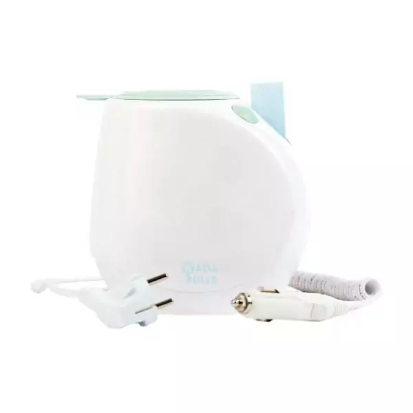 Badabulle - Chauffe Biberon Nomade Easy(+) - Utilisation Maison et Voiture, Adaptateur Inclus - Universel - Dosette et Panier In