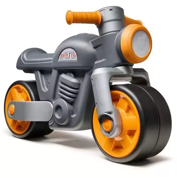 Draisienne Moto Premier - FALK - Avec roues silencieuses - Gris - 75% Plastique Recyclé - 100% Fabriqué en France - Des 12 mo