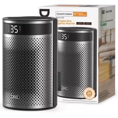 Chauffage d'appoint - Hyper-céramique - 1500 W - Dreo - Atom 416 - Colonne - Noir