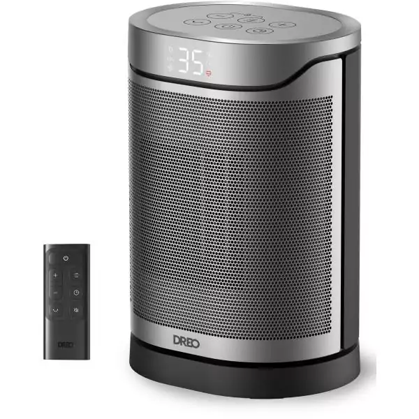 Chauffage d'appoint - Hyper-céramique - 1500 W - Dreo - Heater 318 - Colonne - Noir